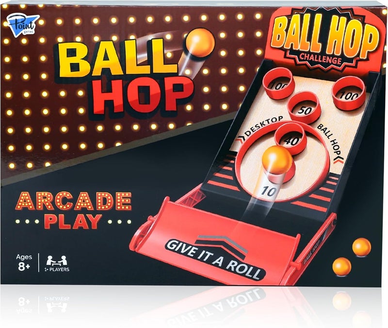 Point Games Ball Hop Game - Collapsible Arcade Games - Solo or Team Home Tabletop Game for Party Activity Birthday - Easy Setup (Small) - Image 1
